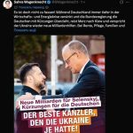 Крайнолявата икона на Германия нарече Мерц: Най-добрият премиер, който е имала Украйна